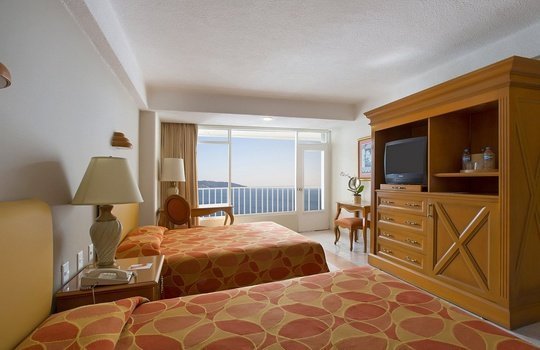 Estándar con vista al océano Hotel Krystal Beach Acapulco - 
